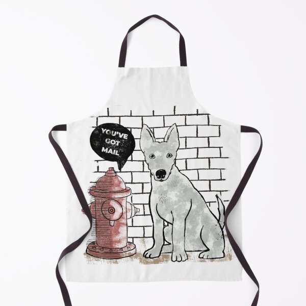 Item preview, Dog at Fire Hydrant You've Got Mail designed and sold by HeidiMyersArt.