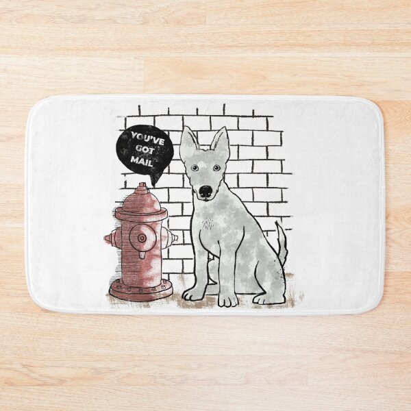 Item preview, Dog at Fire Hydrant You've Got Mail designed and sold by HeidiMyersArt.