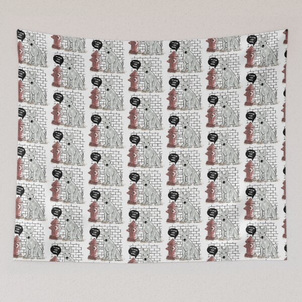 Item preview, Dog at Fire Hydrant You've Got Mail designed and sold by HeidiMyersArt.