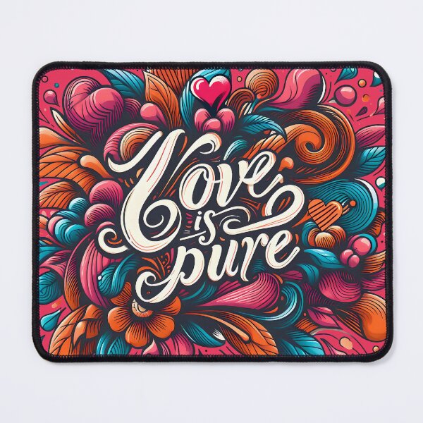 Item preview, Love is pure, typography designed and sold by maxmaj.