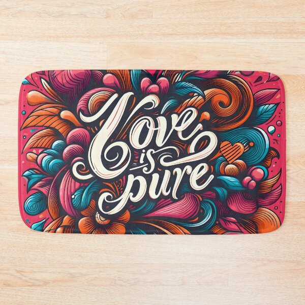 Item preview, Love is pure, typography designed and sold by maxmaj.