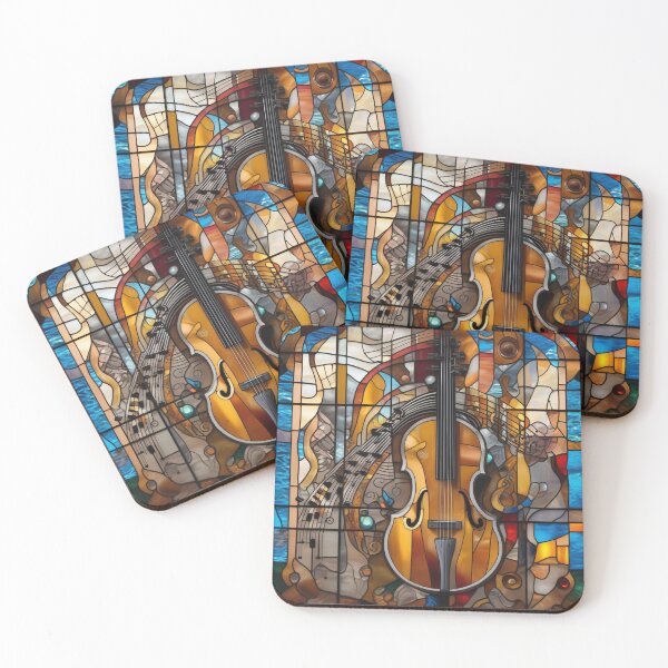 Item preview, Musical Symbols In A Stained Glass Window designed and sold by MusicalArtisty.