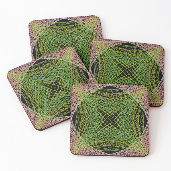 Item preview, Rectangular Pattern #5 Morph C [13196-GreensPinks-BB] designed and sold by LottMultimedia.