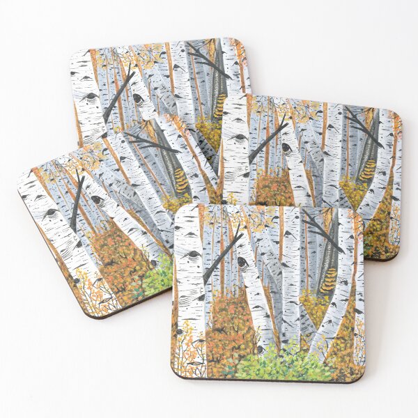 Item preview, Birch Forest in Autumn designed and sold by lisa-stephenson.