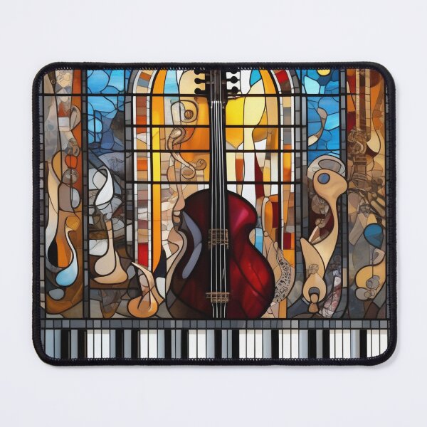 Item preview, Musical Symbols In A Stained Glass Window designed and sold by MusicalArtisty.