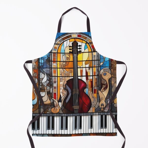 Item preview, Musical Symbols In A Stained Glass Window designed and sold by MusicalArtisty.