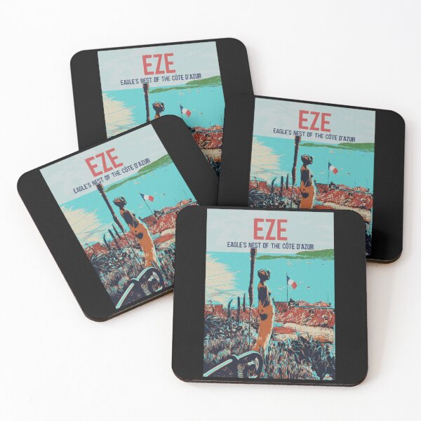 Item preview, Vintage Eze Illustration Print - Nostalgic Beauty of the French Riviera designed and sold by Lemomo-artworks.