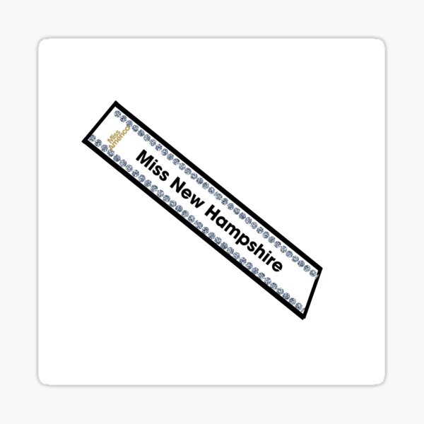 Item preview, Miss New Hampshire Sash designed and sold by elizabethswin.