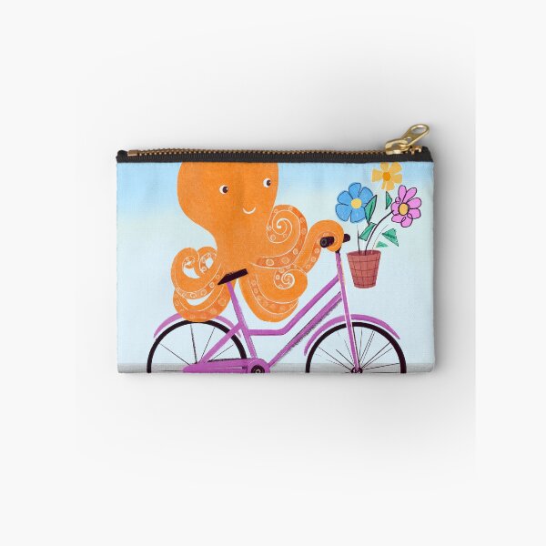 Item preview, Octopus Riding a Bicycle Illustration designed and sold by chinajones.