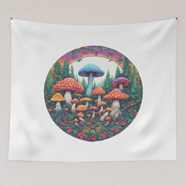 Item preview, Psychedelic Mushrooms  designed and sold by CharmStudio.