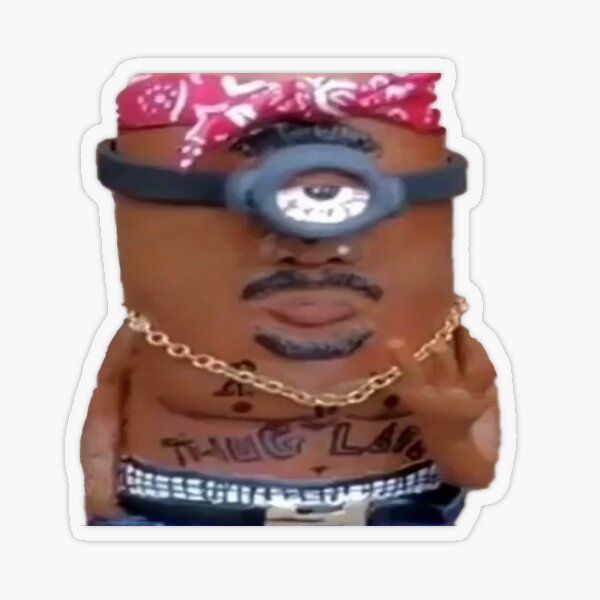 reincarnation of tupac Sticker for Sale by 19snapy