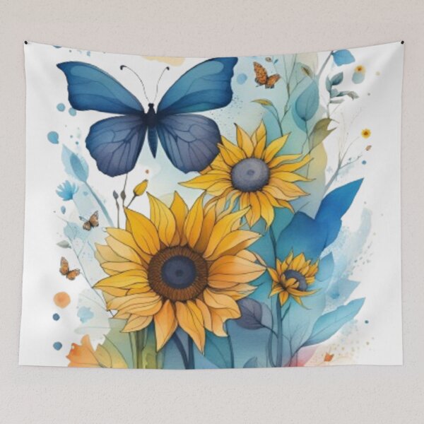 Item preview, flores y mariposas designed and sold by norachiang.