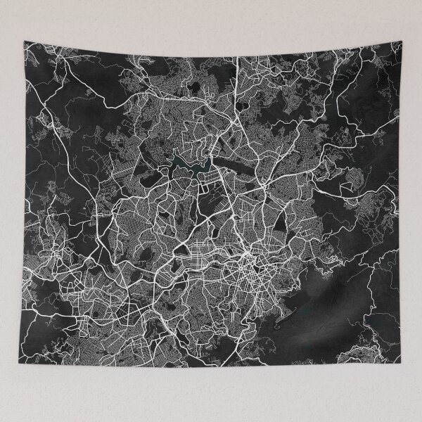Item preview, Belo Horizonte City Map of Minas Gerais, Brazil - Dark designed and sold by deMAP.