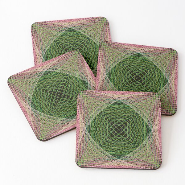 Item preview, Rectangular Pattern #5 Morph C [13396-GreensPinks-BB] designed and sold by LottMultimedia.