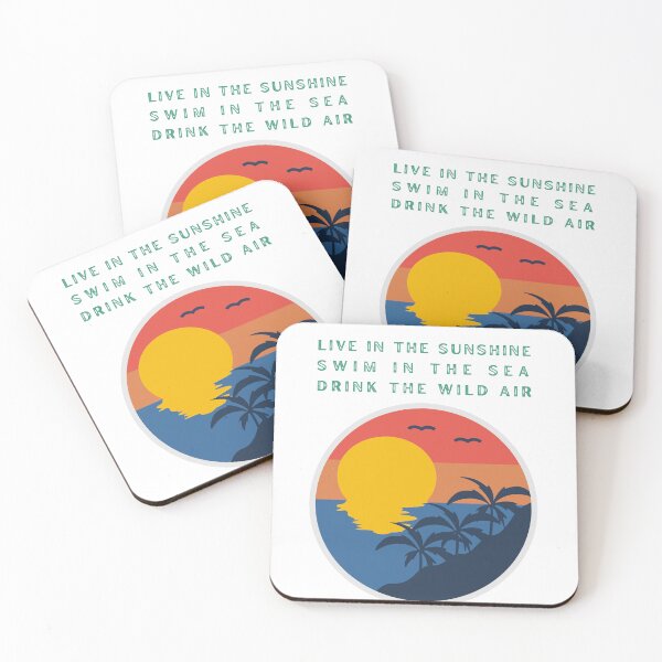 Item preview, Live in the sunshine, swim in the sea, drink the wild air - retro design designed and sold by Radnordesigns.