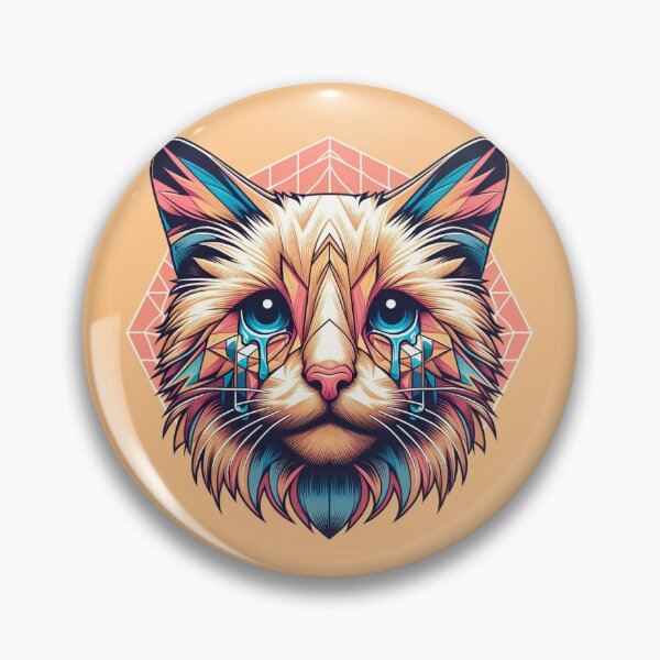Item preview, Crying cat with abstract style designed and sold by Tblurry.