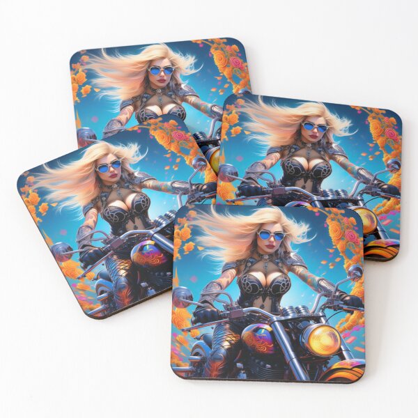 Item preview, Surreal Cyborg Biker Lady designed and sold by TheDarkWardrobe.