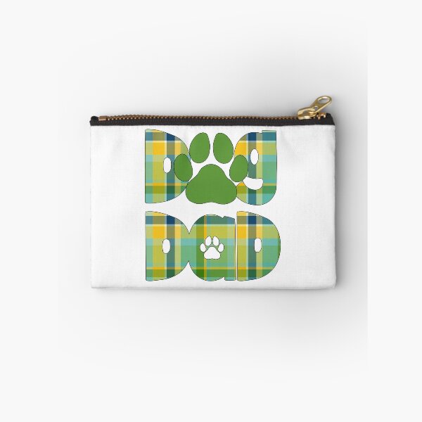 Item preview, Dog Dad Green Blue Yellow Plaid designed and sold by HeidiMyersArt.