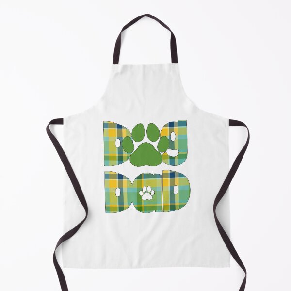 Item preview, Dog Dad Green Blue Yellow Plaid designed and sold by HeidiMyersArt.