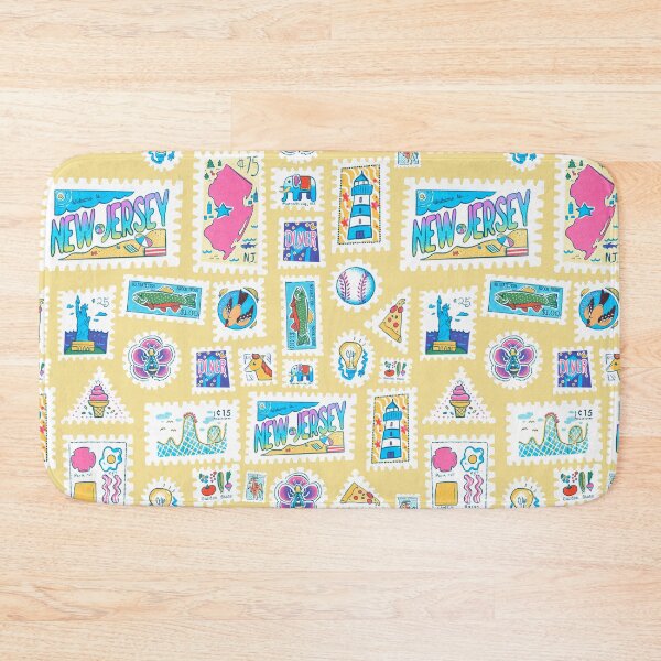 Item preview, New Jersey Symbols and Icons Stamps designed and sold by narwhalwall.