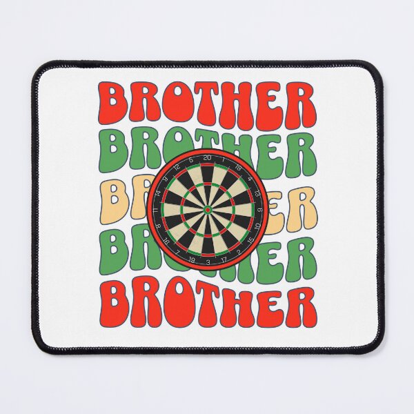 Artikelvorschau, Brother-Design im Vintage-Retro-Groovy-Stil und Dartscheibe entworfen und verkauft von Britishdelights.