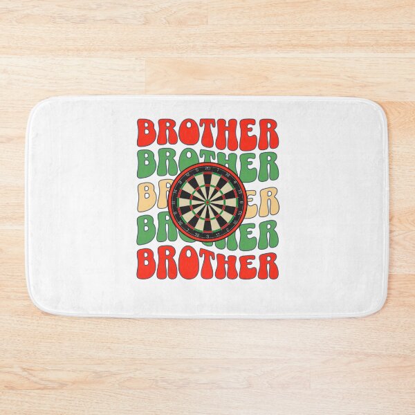 Artikelvorschau, Brother-Design im Vintage-Retro-Groovy-Stil und Dartscheibe entworfen und verkauft von BritishDelights.