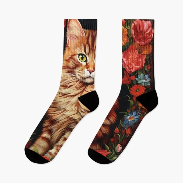 Item preview, Ginger Kitty in the Garden designed and sold by Art by Lilia.