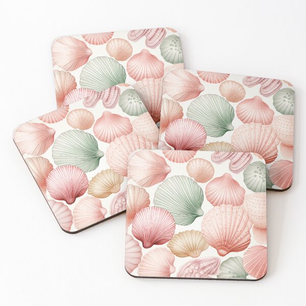 Item preview, Pastel seashells designed and sold by hamptonstyle.