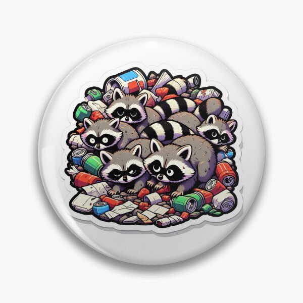 Item preview, Trash Panda With Pile Of Trash designed and sold by PremiumDesignz.