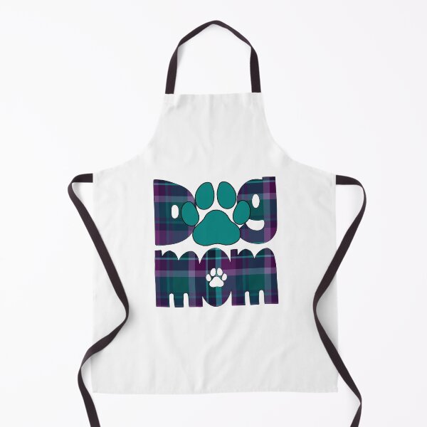 Item preview, Dog Mom Purple Blue Turquoise Teal Plaid designed and sold by HeidiMyersArt.