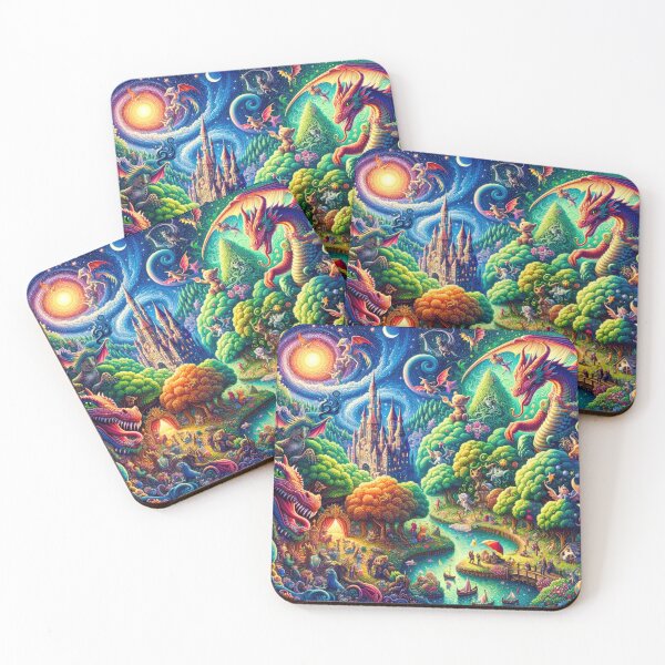 Item preview, Enchanted Night in a Whimsical Fantasy Realm designed and sold by SunkenCost.