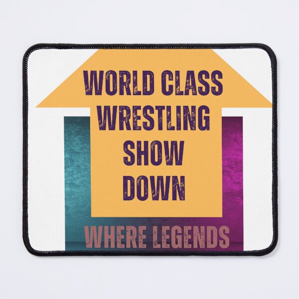 Item preview, World Class Wrestling Showdown - Where Legends Collide and History is Made designed and sold by DesignDistrict7.