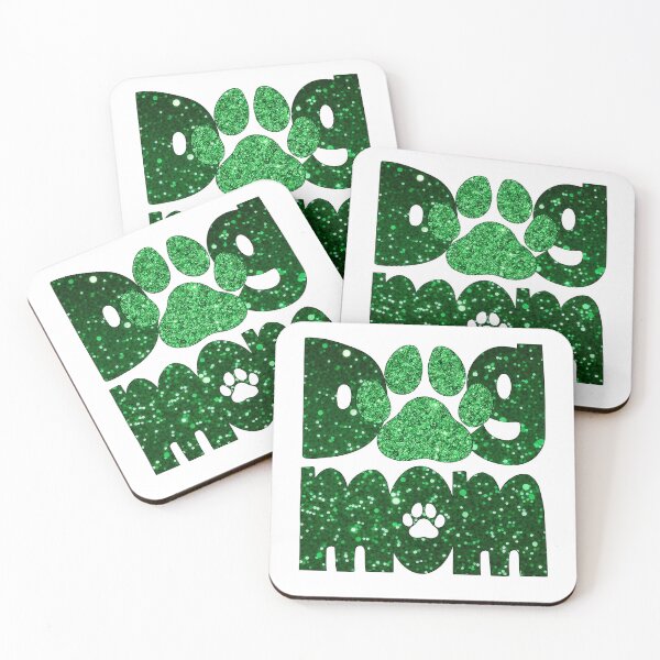 Item preview, Dog Mom Green Glitter designed and sold by HeidiMyersArt.