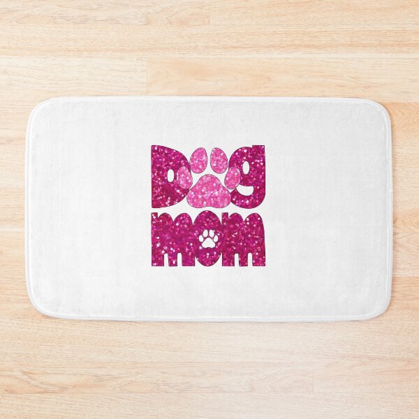 Item preview, Dog Mom Pink Glitter designed and sold by HeidiMyersArt.