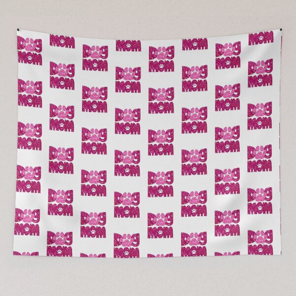Item preview, Dog Mom Pink Glitter designed and sold by HeidiMyersArt.