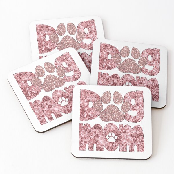 Item preview, Dog Mom Rose Gold Glitter designed and sold by HeidiMyersArt.
