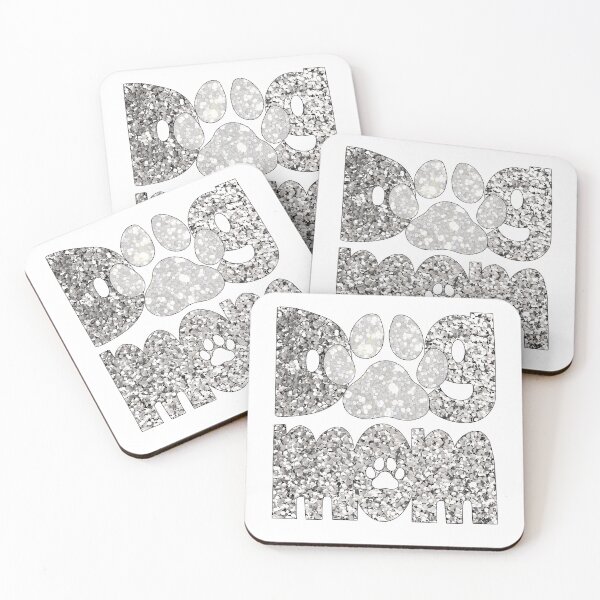 Item preview, Dog Mom Silver Glitter designed and sold by HeidiMyersArt.