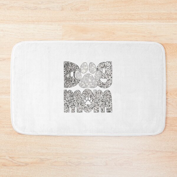 Item preview, Dog Mom Silver Glitter designed and sold by HeidiMyersArt.