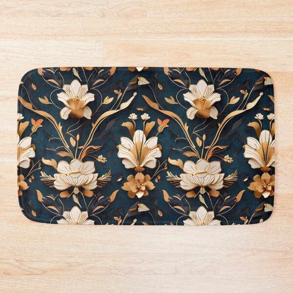 Item preview, Elegant Golden Textured Flowers designed and sold by PlanetMarker.