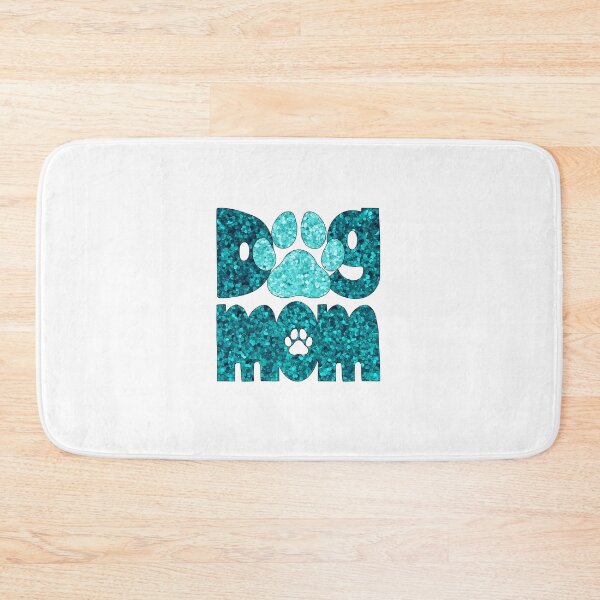 Item preview, Dog Mom Turquoise Glitter designed and sold by HeidiMyersArt.