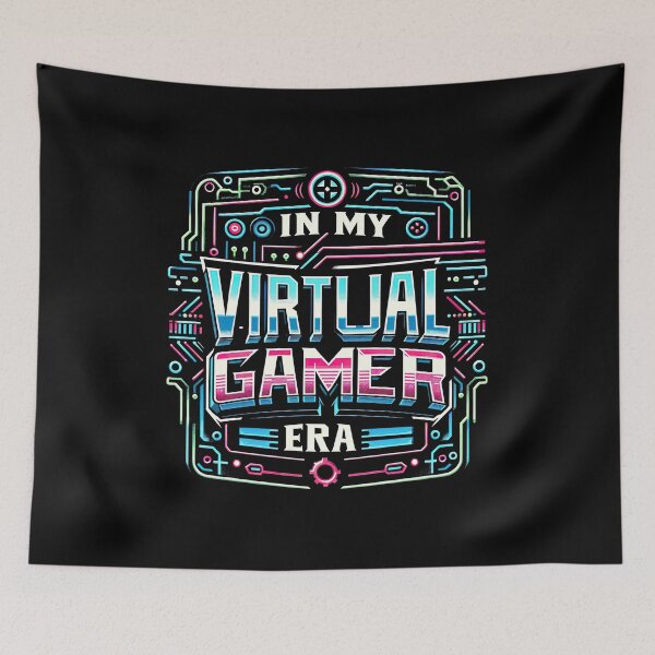 Item preview, Virtual Reality Gamer tshirt  Nerd Neon Gaming Rush tshirt : Vibrant Virtual Gamer Era Design Tshirt  designed and sold by MAPDDesigns.