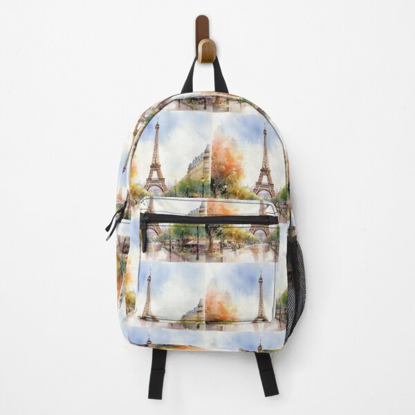Artikelvorschau, Skurrile Pariser Tage - Aquarell-Eiffelturm mit Vintage-Flair entworfen und verkauft von Silver Medal.