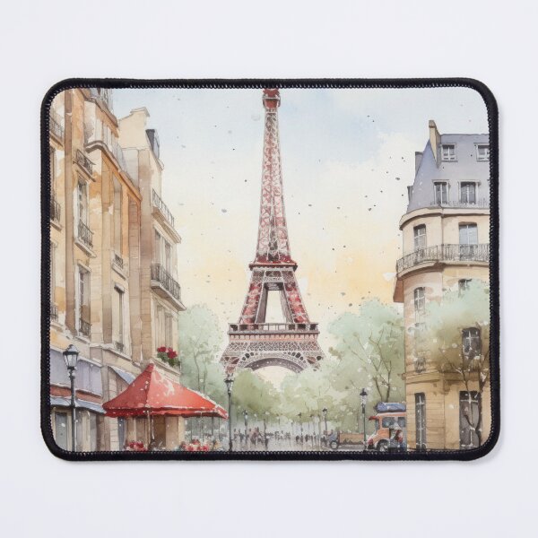 Item preview, Chic Parisian Past - Vintage Eiffel Tower in Artistic Watercolor designed and sold by Silver Medal.