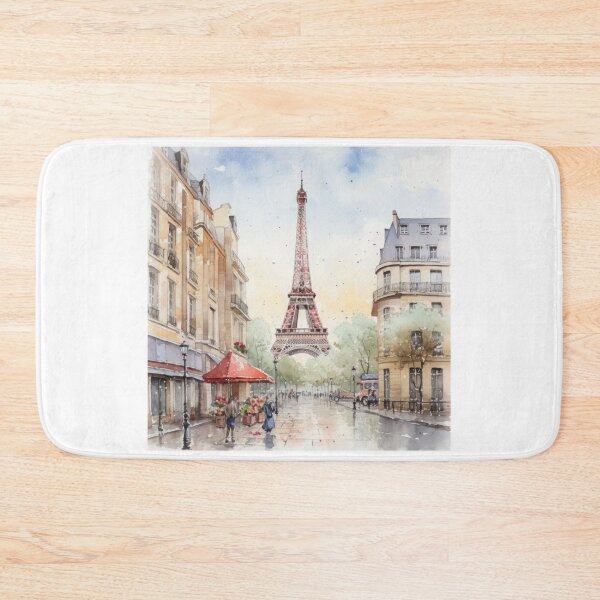 Item preview, Chic Parisian Past - Vintage Eiffel Tower in Artistic Watercolor designed and sold by Silver Medal.