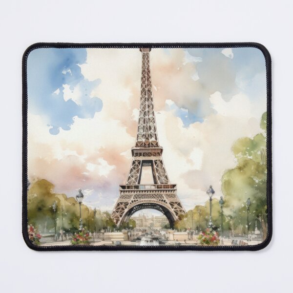 Item preview, Enchanted Parisian Moments - Watercolor Eiffel Tower and City Ambiance designed and sold by Silver Medal.