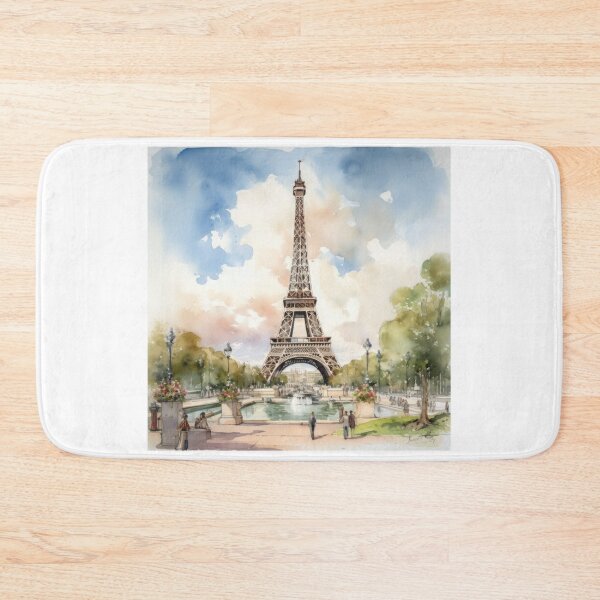 Item preview, Enchanted Parisian Moments - Watercolor Eiffel Tower and City Ambiance designed and sold by Silver Medal.