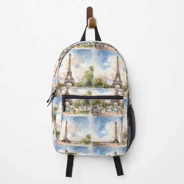 Item preview, Enchanted Parisian Moments - Watercolor Eiffel Tower and City Ambiance designed and sold by Silver Medal.