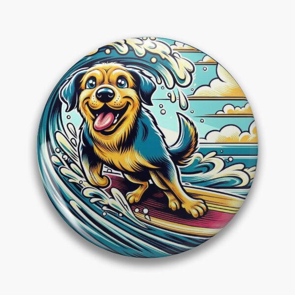 Item preview, Dog Surfing A Wave | Surfing | Dog Lover designed and sold by ShopCoolStop.