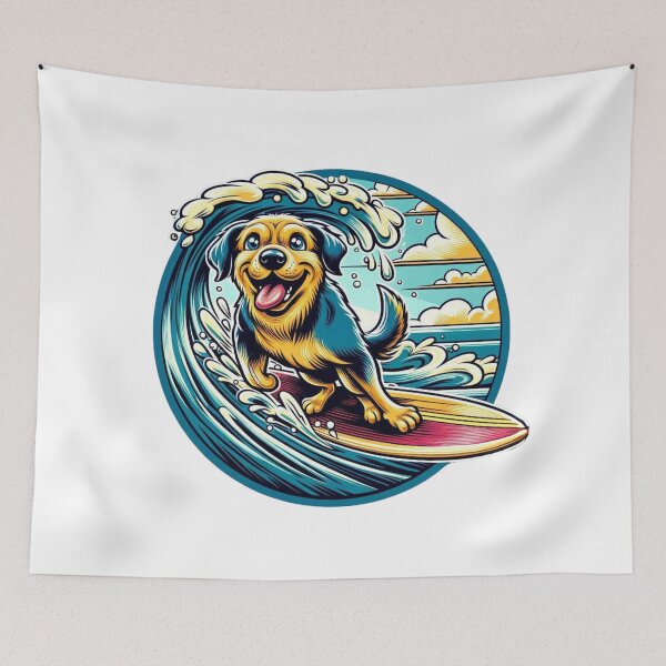 Item preview, Dog Surfing A Wave | Surfing | Dog Lover designed and sold by ShopCoolStop.