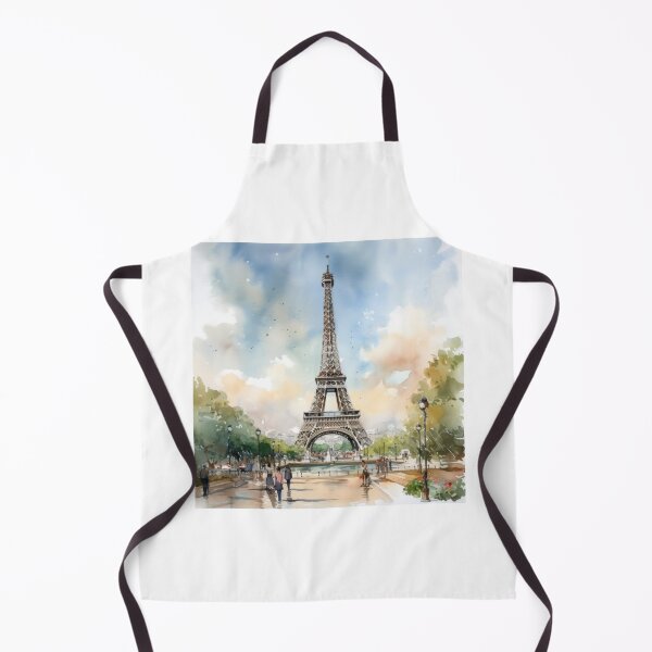Item preview, Parisian Elegance Redefined - Eiffel Tower in Lush Watercolor Tones designed and sold by Silver Medal.
